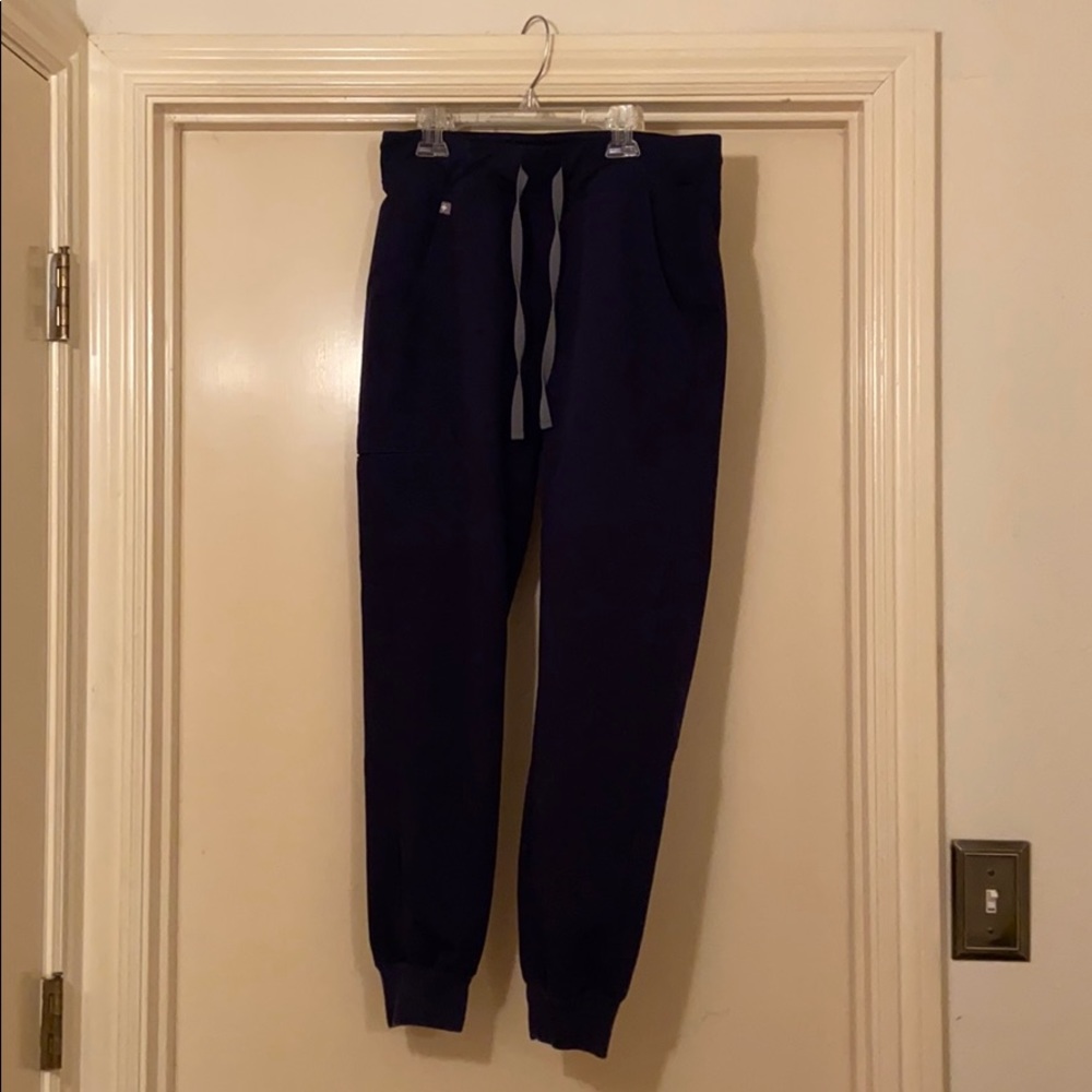Navy Zamora Jogger Scrub Pants
